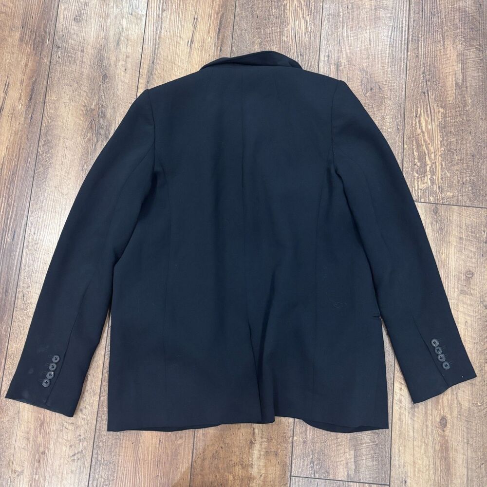 Aritzia Babaton Single-Breasted Blazer Black Lined Womens 6 Quiet Luxury Minimal - Picture 5 of 7